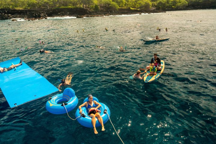 Relaxation station on Body Glove snorkel