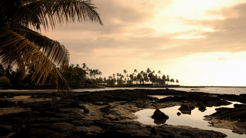 kealakekua bay at sunset
